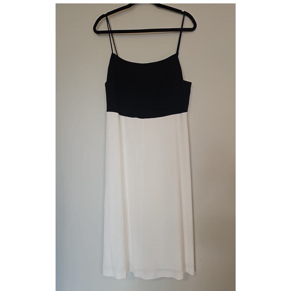 Isabella Cami Color Block Midi Dress – Black & White – Size 8 - Picture 2 of 6